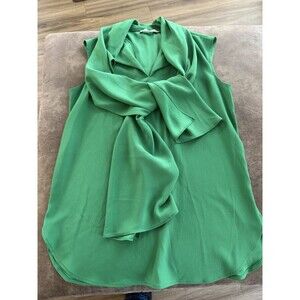 MM Lafleur Women’s Medium Sleeveless Green Blouse